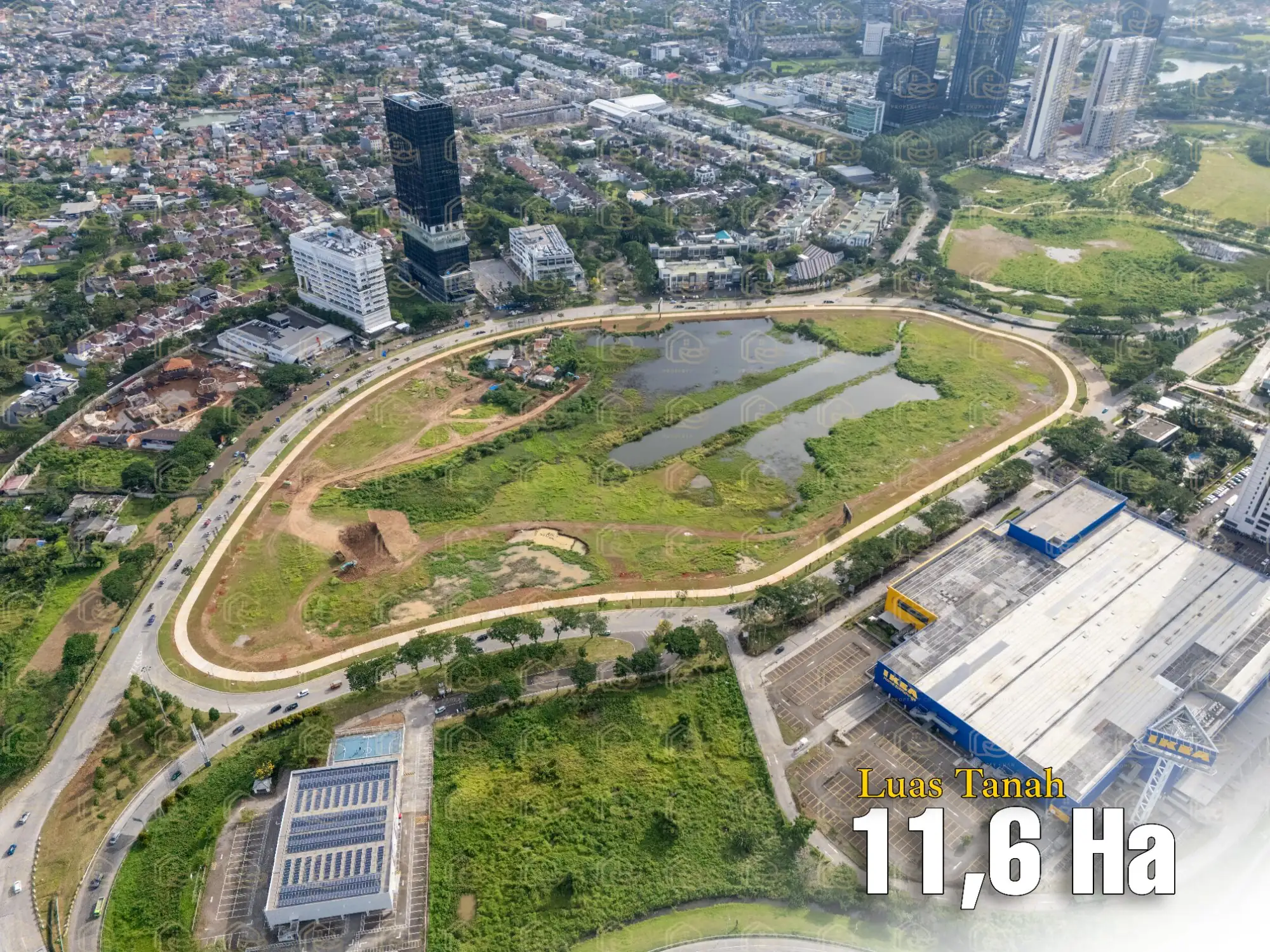 Kavling komersial Alam Sutera 11.6 Ha — Block F Escala