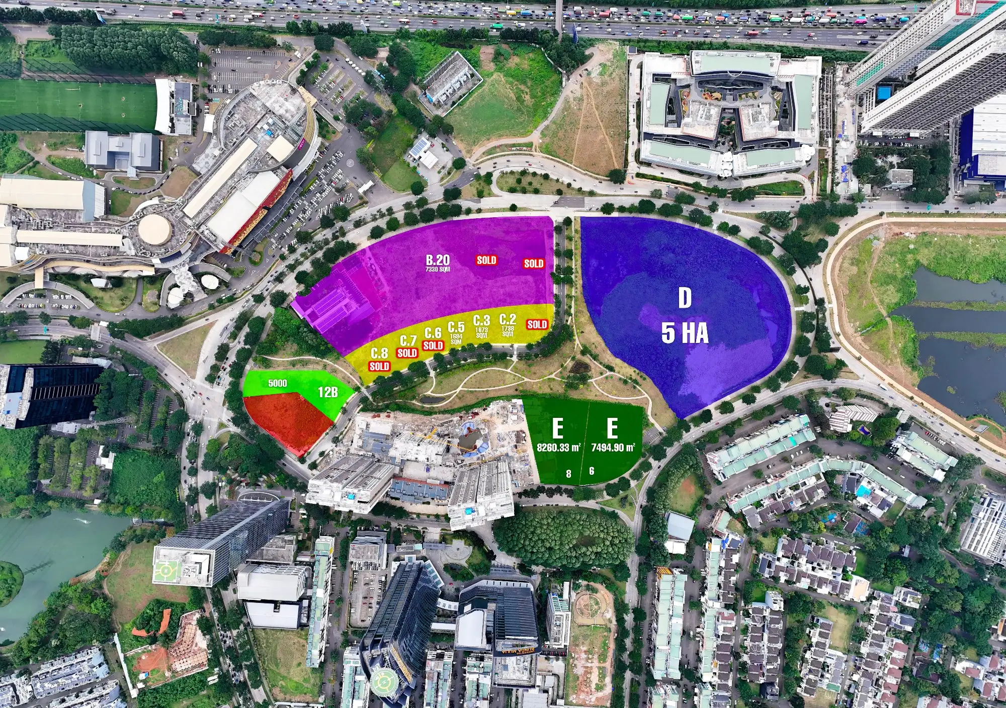 Stock kavling escala alam sutera — kavling komersial alam sutera