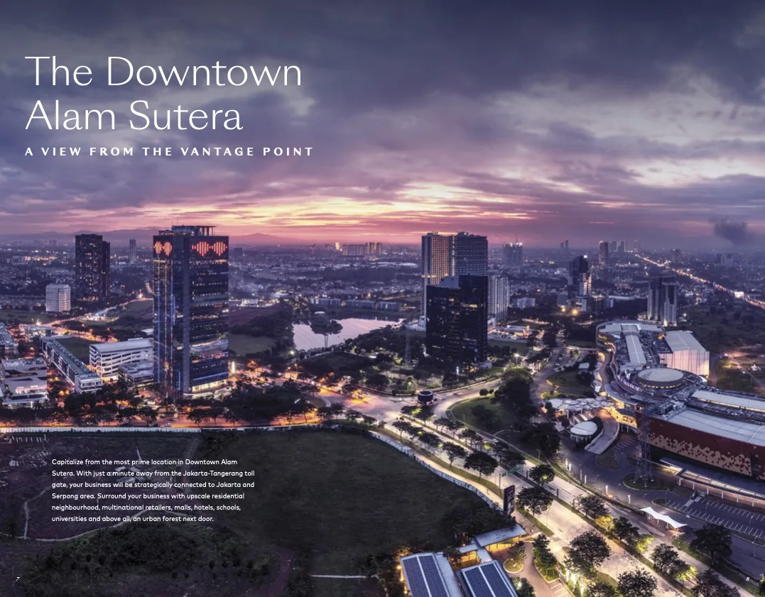 Downtown Alam Sutera — kawasan kavling komersial Escala Alam Sutera