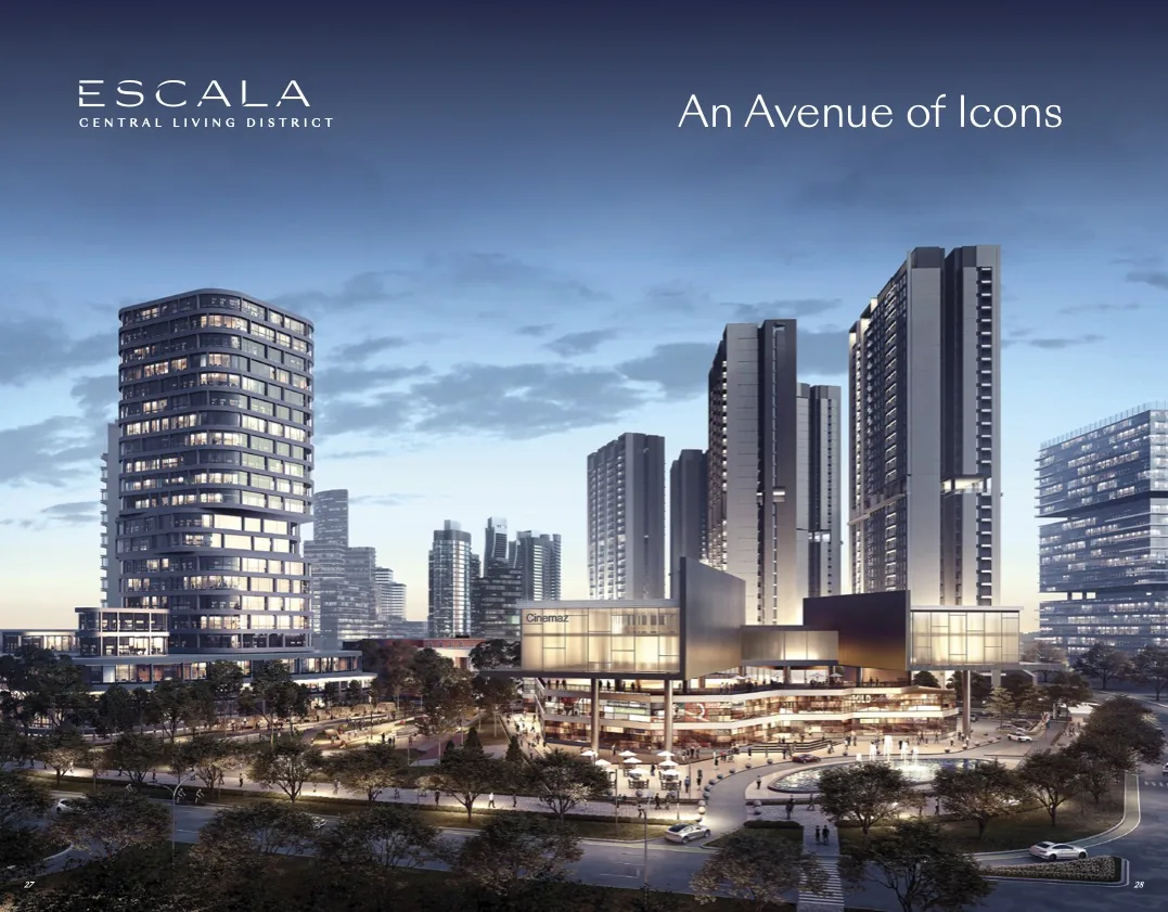 Render Escala Alam Sutera — An Avenue of Icons, kavling komersial premium
